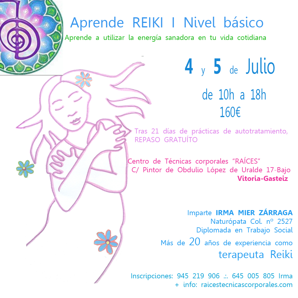 Curso de REIKI I Nivel básico en Vitoria-Gasteiz